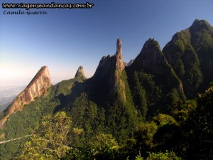 Vista do mirante da trilha Cartão Postal