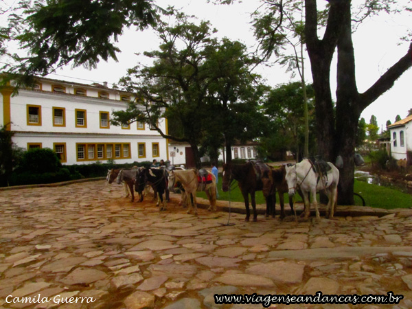 Rua típica de Tiradentes, MG