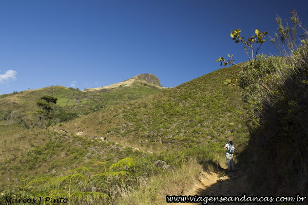 Morro do Cobiçado visto do início da trilha