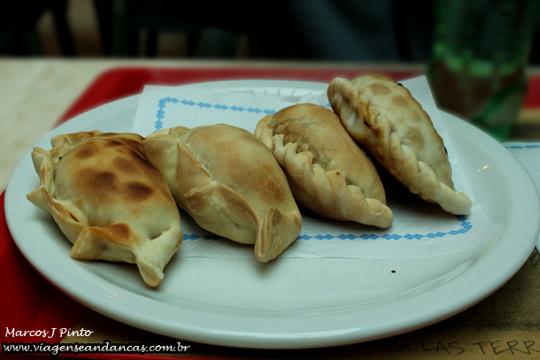 Empanadas do shopping na base do Cerro Catedral