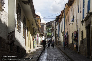 Uma ruela no centro de Cusco