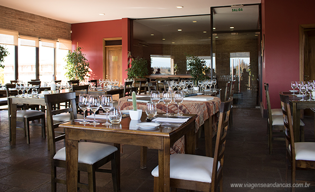 Restaurante da bodega Belasco de Baquedano. É necessário fazer reserva.