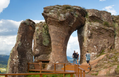 Parte das formações rochosas do Morro do Campestre, Urubici, SC