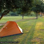 Nossa barraca no Camping Tiradentes