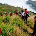 O grupo durante a 1ª Expedição do projeto Caminhos da Serra do Mar