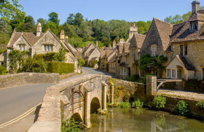 O delicioso vilarejo de Castle Combe.